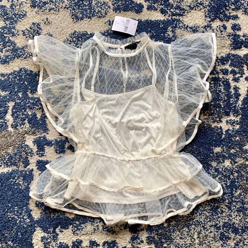 Forever 21 Peplum Top (NEW)